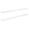 vidaXL - Wandschappen - zwevend - 4 - st - 90x23,5x3,8 - cm - MDF - hoogglans - wit