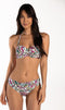 Cyell Wajang Floral - Bikinitop Bandeau Voorgevormd met Beugel Dames - Wit/Paars/Groen