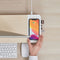 Monitorstandaard met snellader en draadloos opladen voor 3-in-1 apparaten POUT EYES 8 witte kleur