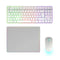 Mars Gaming MCPWTKLWES - Gaming Pack - Toetsenbord Muis Muismat - Wit (3 stuks)
