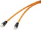 Renkforce RF-4769896 RJ45 Netwerkkabel, patchkabel CAT 8.1 S/FTP 7.50 m Oranje Vergulde steekcontacten, Snagless 1 stuk