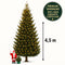 FURNILUX - Nordmann Kerstboom - 400 - 450 cm - XXL - Diepgroen