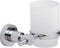 tesa® Loxx tandenborstelhouder voor wandmontage, verchroomd metaal, zelfklevend