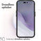 iMoshion Hoesje Geschikt voor iPhone 14 Pro Max Hoesje Shockproof - iMoshion Rugged Hybrid Carbon Case - Zwart