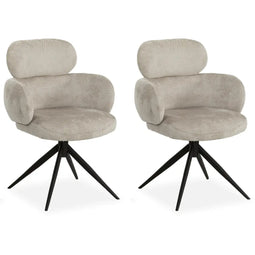 MX Sofa Porta – Eetkamerstoelen – Natural – Set van 2
