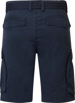 Petrol Industries Gulf Shores - Heren Cargo Short met Riem - Knoopsluiting en ritsgulp - Blauw - Maat XXXL