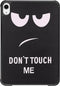 imoshion Tablet Hoes Geschikt voor iPad Mini 6 (2021) / iPad Mini 7 (2024) - imoshion Design Trifold Bookcase - Zwart /Don't touch
