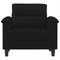 vidaXL - Fauteuil - 60 - cm - microvezelstof - zwart