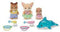 Sylvanian Families 5749 Trio Peutervriendjes Zwembad Fun- inclusief 3 fluweelzachte speelfiguren