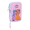 Dubbele etui My Little Pony Wild & free Blauw Roze 12.5 x 19.5 x 4 cm (28 Onderdelen)
