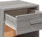 vidaXL - Nachtkastje - 35x34x65 - cm - bewerkt - hout - grijs - sonoma - eikenkleurig