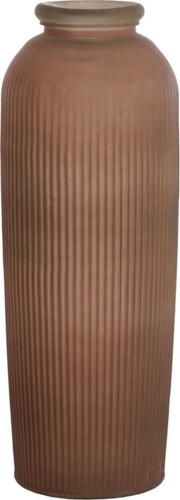 Light&living Vaas Ø30x70 cm CAMPOS glas mat bruin