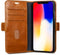 Dbramante1928 iPhone XS Max - Flip cover - Magneetsluiting en ruimte voor pasjes - Cognac