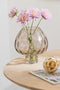 J-Line bloem Chrysant Mini - kunststof - wit/lichtpaars - 24 stuks