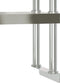vidaXL - Keukenwerktafel - met - bovenschap - 110x55x150 - cm - roestvrij - staal