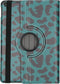 Tablet Hoes Geschikt voor Apple iPad 9 (2021) 9e generatie / Apple iPad 7 (2019) 7e generatie / Apple iPad 8 (2020) 8e generatie - 360° Draaibare Design Bookcase - Meerkleurig /Leopard Green