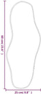 vidaXL - Wandspiegel - 60x25 - cm - zwart