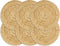 vidaXL - Placemats - 4 - st - 38 - cm - jute - en - katoen - natuurlijk - en - grijs