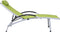 vidaXL - Ligbed - aluminium - en - textileen - groen
