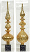 Piek glas d9h35cm licht goud a2