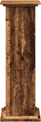 vidaXL - Sokkel - met - opbergruimte - 31x30x90 - cm - bewerkt - hout - oud - houtkleur