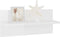 vidaXL - Wandschappen - 4 - st - 40x11,5x18 - cm - hoogglans - wit