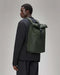 Rains Rolltop W3 - Unisex Rugzak - 13 Liter - Groen