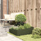 vidaXL - Plantenbak - Olijfgroen - 80x80x50 - cm - Koudgewalst - Staal