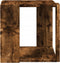 vidaXL - Salontafel - 32x32x30 - cm - bewerkt - hout - gerookt - eikenkleurig