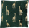SVJ Home Decorations Giraffe Kussen - 45 x 45 cm - Fluweel - Groen
