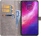 Hoesje Met Pasjeshouder Geschikt voor Motorola One Hyper - Mandala Bookcase - Grijs