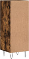 vidaXL - Dressoir - 34,5x34x90 - cm - bewerkt - hout - gerookt - eiken