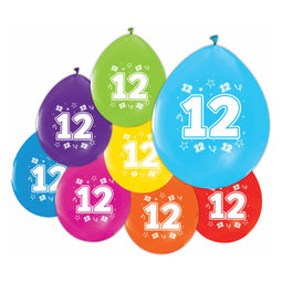 Ballonnen 12 jaar verjaardag