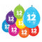 Ballonnen 12 jaar verjaardag