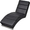 vidaXL - Chaise - longue - kunstleer - zwart
