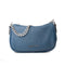 Michael Kors Carmela - Schoudertas - Leer - 20 x 12 x 7 cm - Blauw