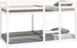 vidaXL - Stapelbed - 90x190 - cm - massief - grenenhout - wit