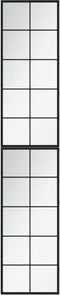vidaXL - Wandspiegels - 2 - st - 100x40 - cm - metaal - zwart