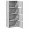 vidaXL - Boekenkast - 40x24x102 - cm - bewerkt - hout - grijs - sonoma - eikenkleurig