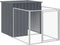 vidaXL - Hondenhok - met - ren - 110x1017x110 - cm - staal - antracietkleurig