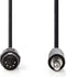Nedis CAGP20100BK20 - Stereo audiokabel 5-pin DIN naar 3.5mm - 200cm - Zwart