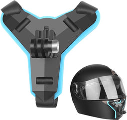 Techvavo® Helm Mount - Helmet mount - Universeel - Geschikt voor alle Actioncamera's - Zwart