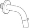 Hansa Nova Style - Aftapper - Vaste uitloop 107mm - Chroom