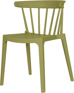 WOOOD Bliss Eetkamerstoel Tuinstoel - Kunststof - Matcha Groen - 75x52x53