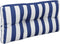 vidaXL - Palletkussen - gestreept - 80x40x12 - cm - stof - blauw - en - wit