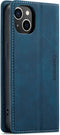 Casemania iPhone 13 Mini - Wallet Book Case - 2 pashouders - Navy Blue