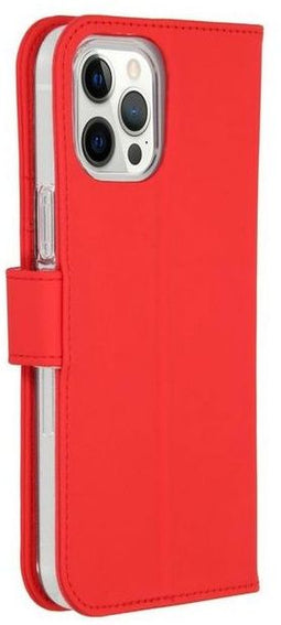 Accezz iPhone 12 Pro Max - Flip cover - Krasbestendig Schokbestendig - Rood