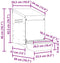 vidaXL - Kippennestkast - 1 - compartiment - Wandmontage - gegalvaniseerd - staal