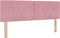 vidaXL - Hoofdbord - met - Kristallen - Knoppen - - - Roze - - - 140 - cm - - - Velvet