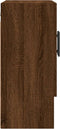 vidaXL - Wandkast - 60x31x70 - cm - bewerkt - hout - bruin - eikenkleur